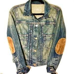 GAP Distressed Denim Jacket XS